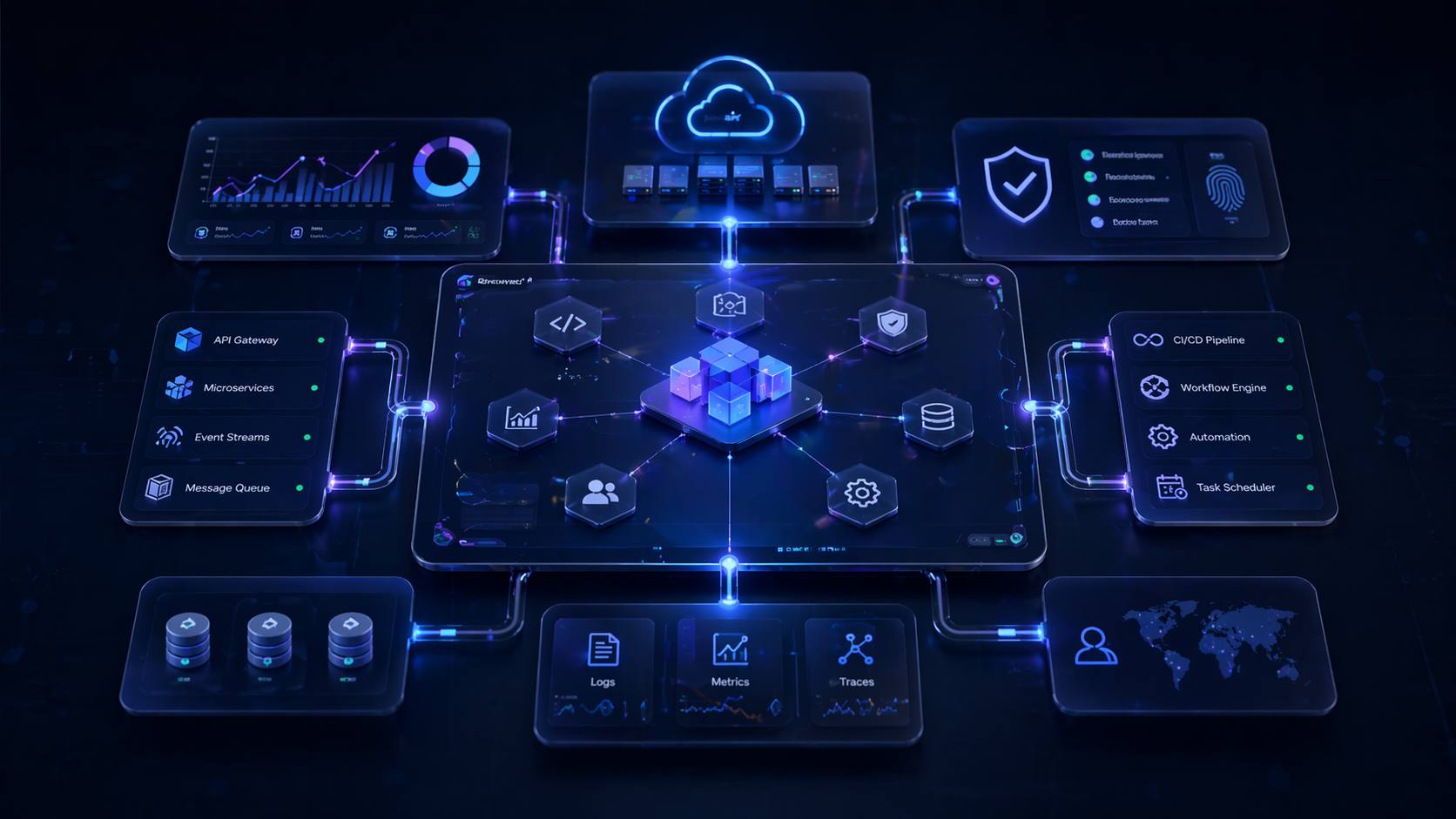 Yönetim paneli görünümü